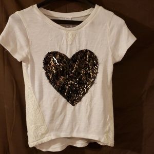 Ladies t shirt with heart